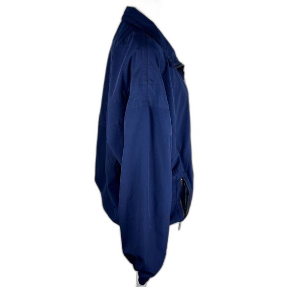 Kaelin Athletic Track Suit Jacket Wm's Sz L Navy Blue Machine Washable - Picture 3 of 9